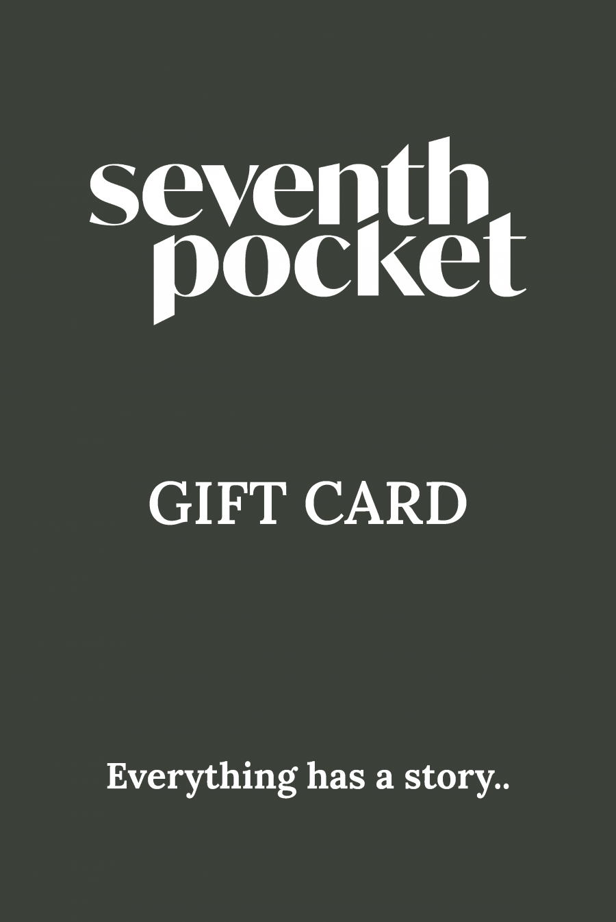 Seventh Pocket gift card
