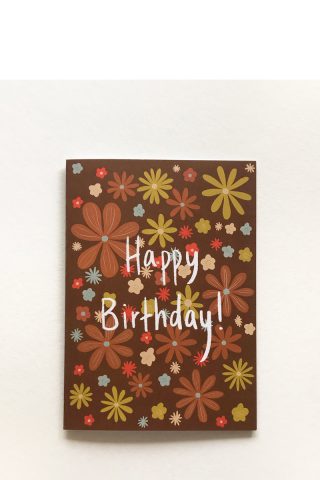 Happy Birthday Retro greeting card Hollie Kelley