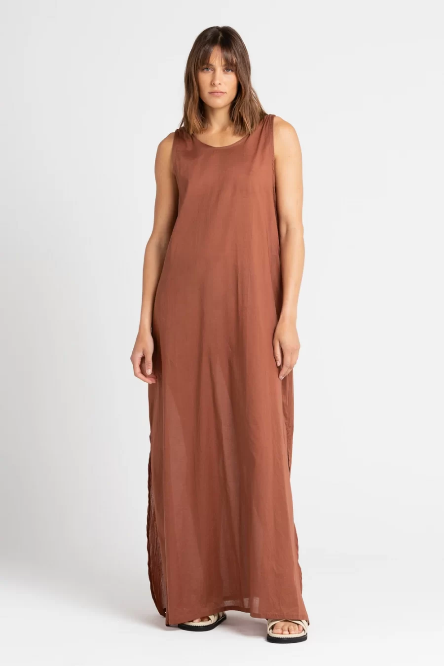 unikspace emily dress in Clay Without belt