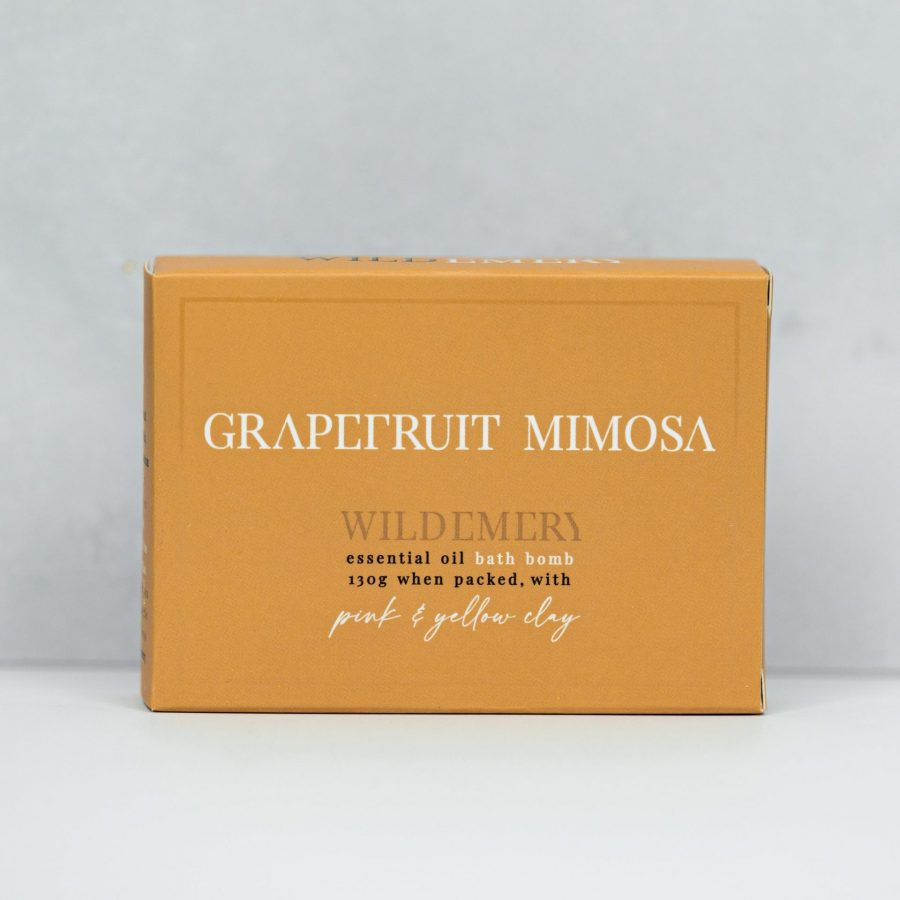 Wild Emery bath bomb block Grapefruit mimosa