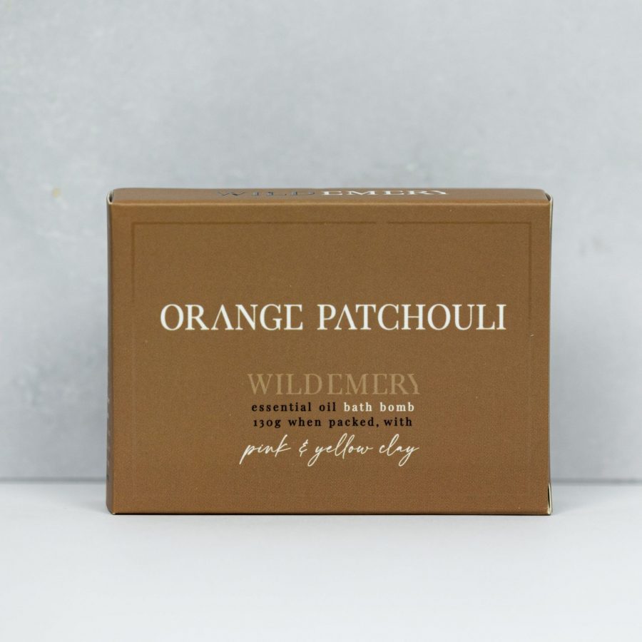 Wild Emery bath bomb block Orange patchouli