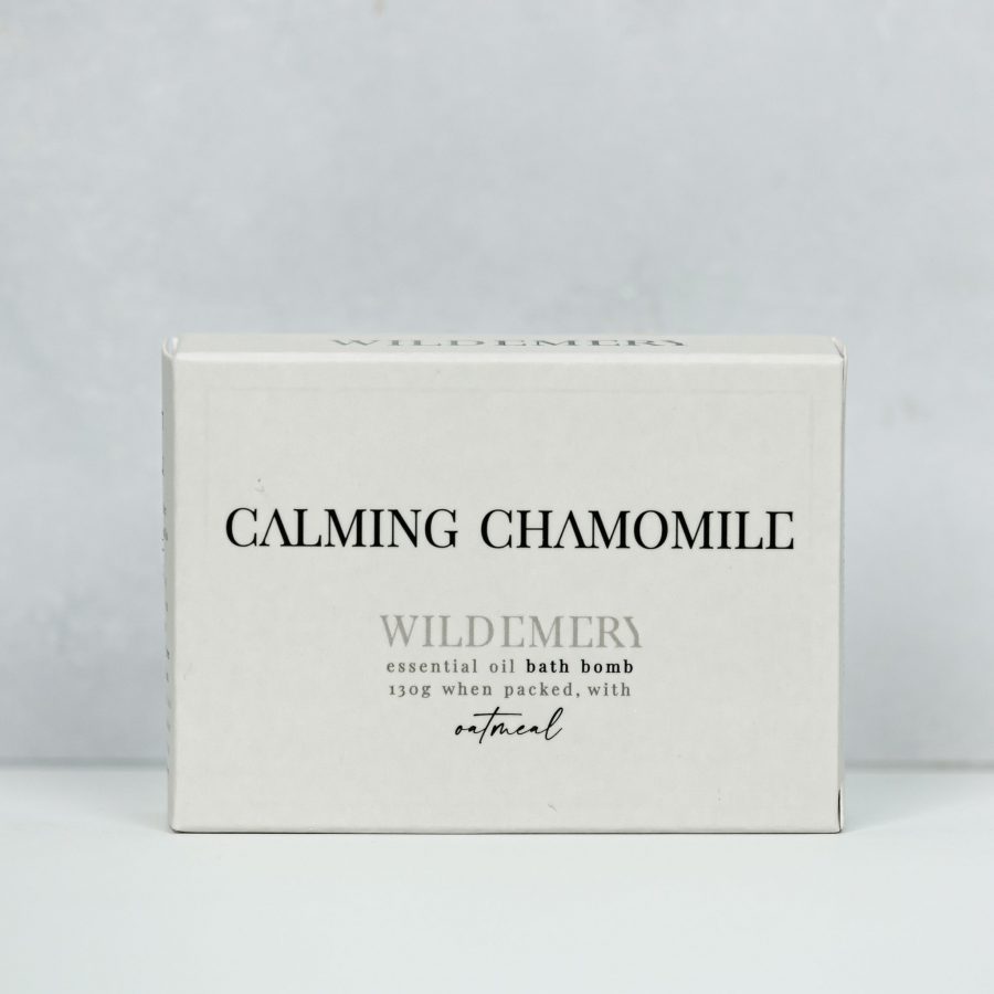 Wild Emery bath bomb block Calming chamomile