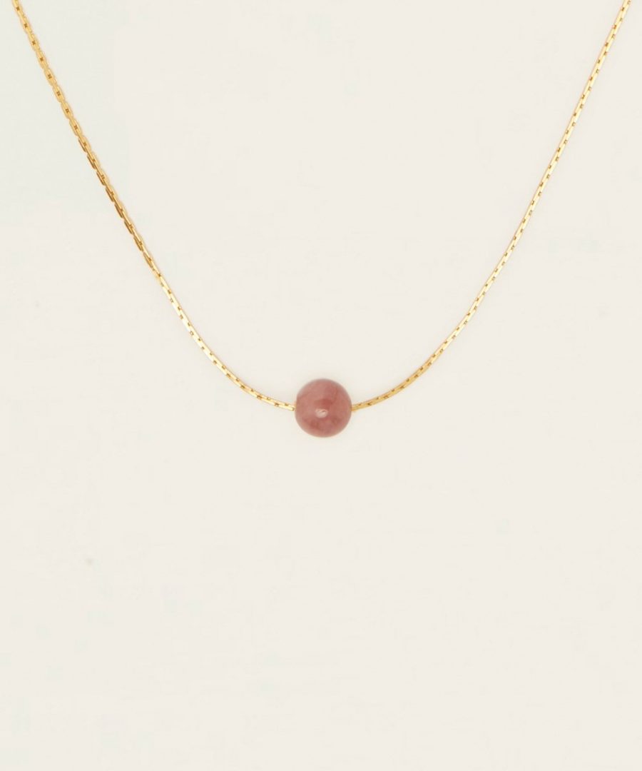 spiritus stones sunrise love necklace with rose quartz