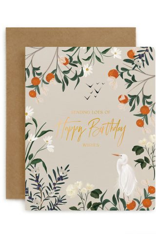 bespoke letterpress card sending lots of happy birthday wishes nancy noreth