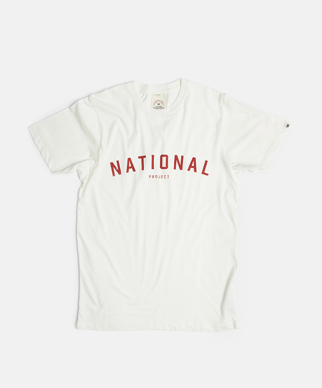 pony rider national project tee vintage white
