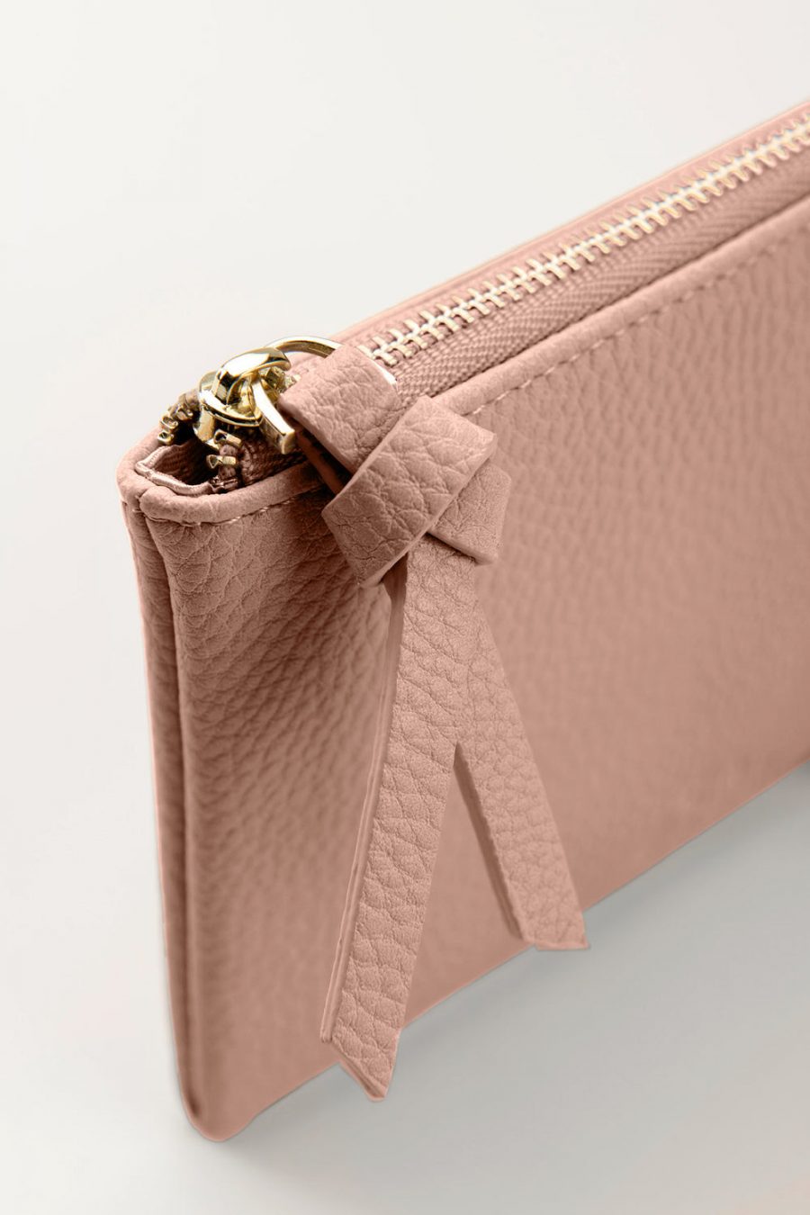 the eleventh small vegan leather pouch in rose