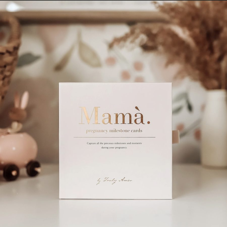 truly Amor mama pregnancy milestone cards