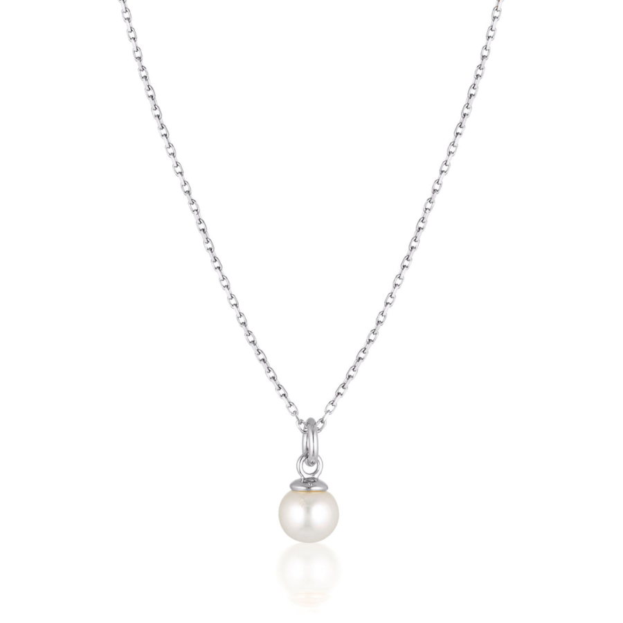 linda tahija cleo pearl necklace in sterling silver