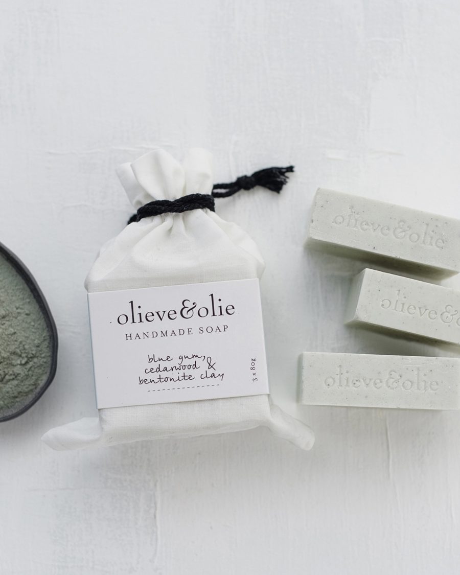 olieve-olie-3-pack-soap-Bluegum-cedarwood-bentonite-clay