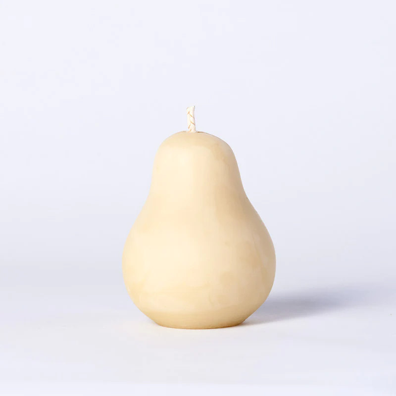 pear queen b beeswax candles