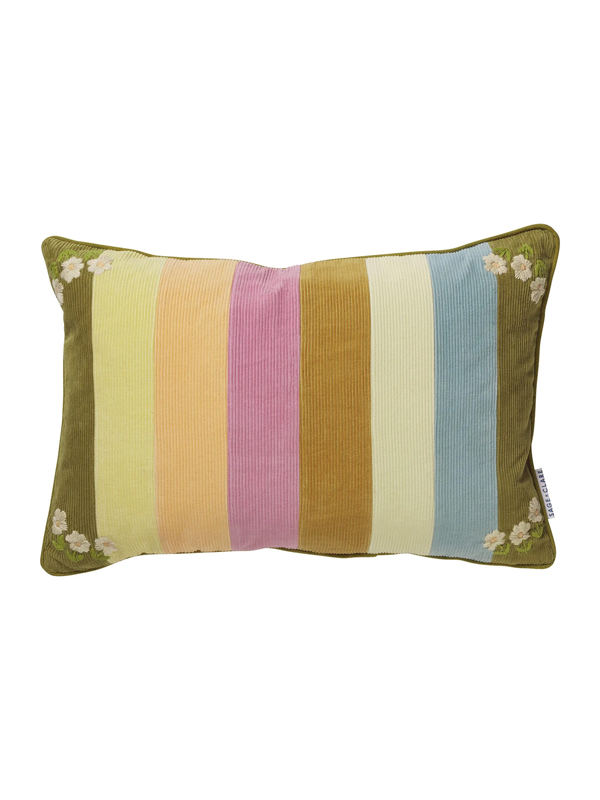 sage and clare andover cord cushion