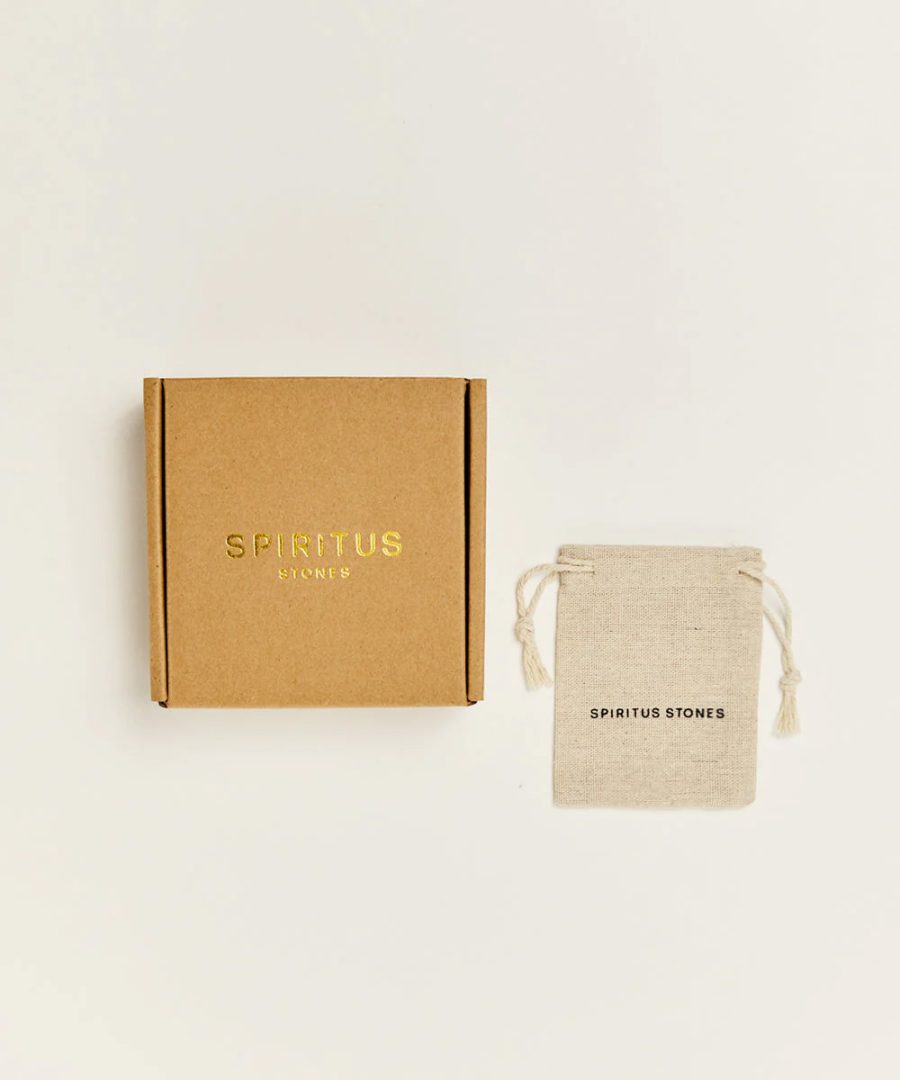 spriritus stones box and linen bag