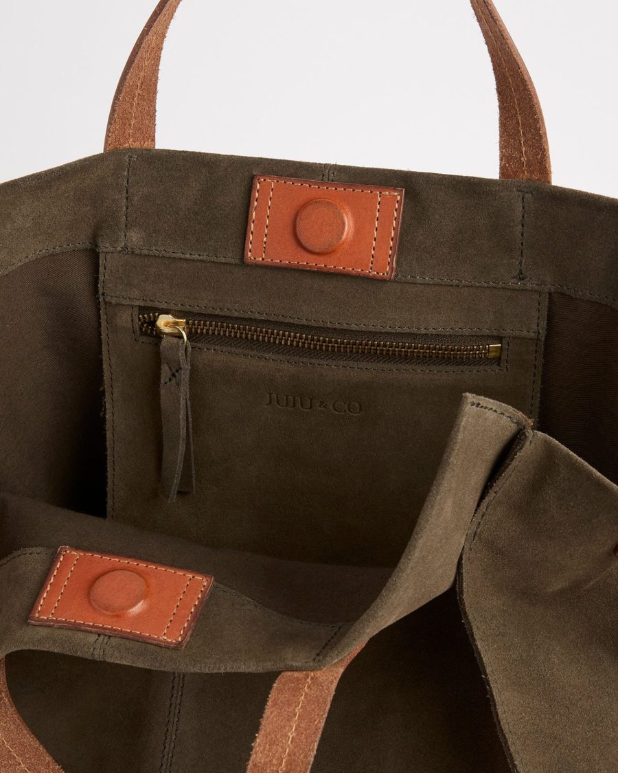 juju and co avery bag in olive green